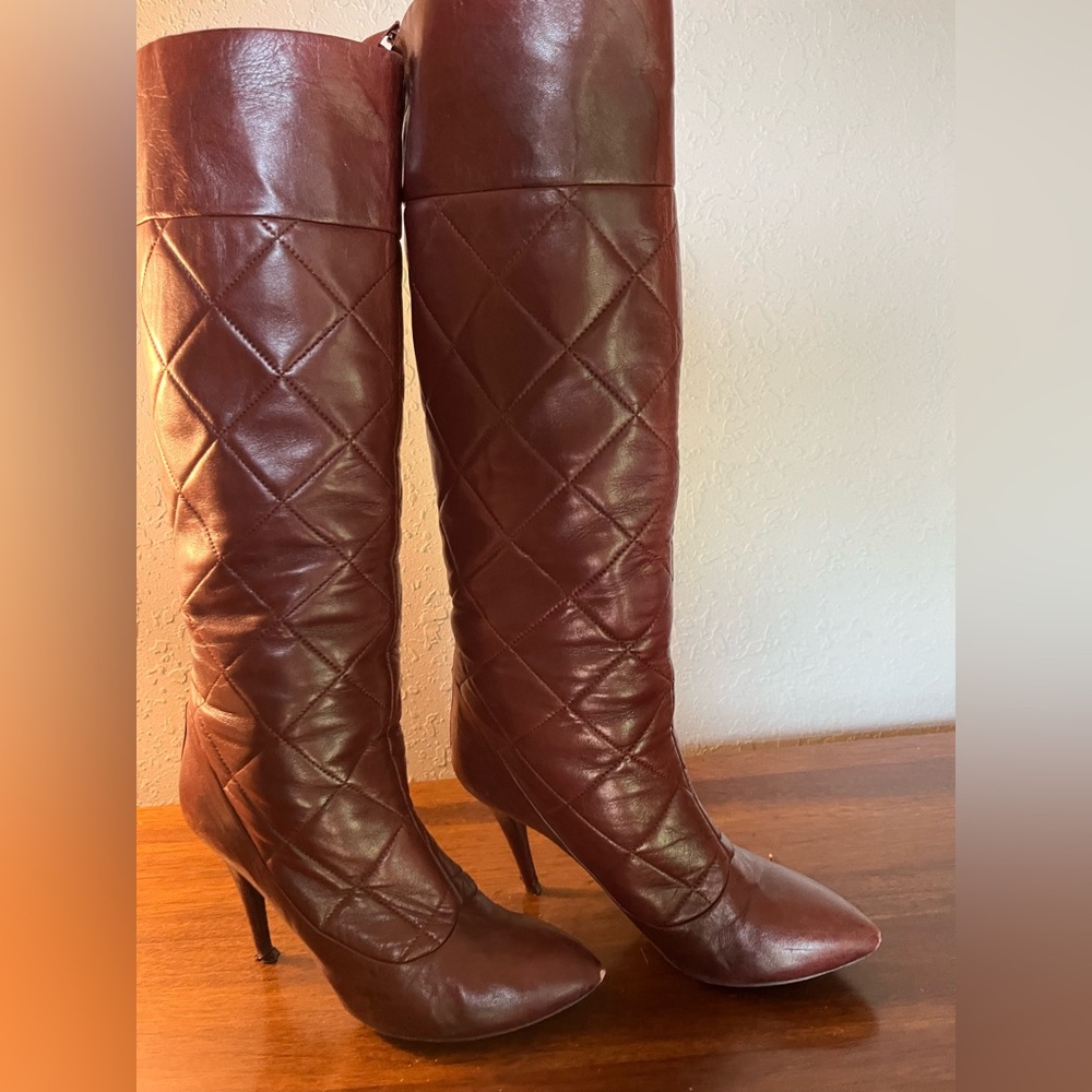 Viktor & Rolf Knee High Stiletto Boots in Fair Condition